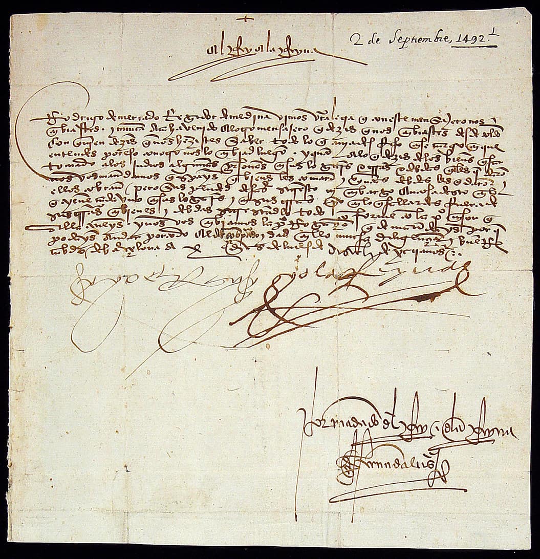 Expulsion of Jews from Spain: 1492 Edict of Expulsion